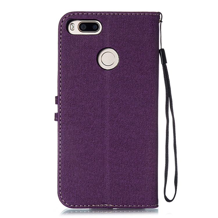 Splicing Embossed Female Style Horizontal Flip Leather Case for Xiaomi Mi 5X / A1 , with Holder & Card Slots & Wallet & Lanyard