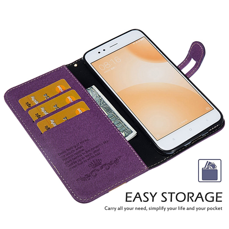 Splicing Embossed Female Style Horizontal Flip Leather Case for Xiaomi Mi 5X / A1 , with Holder & Card Slots & Wallet & Lanyard