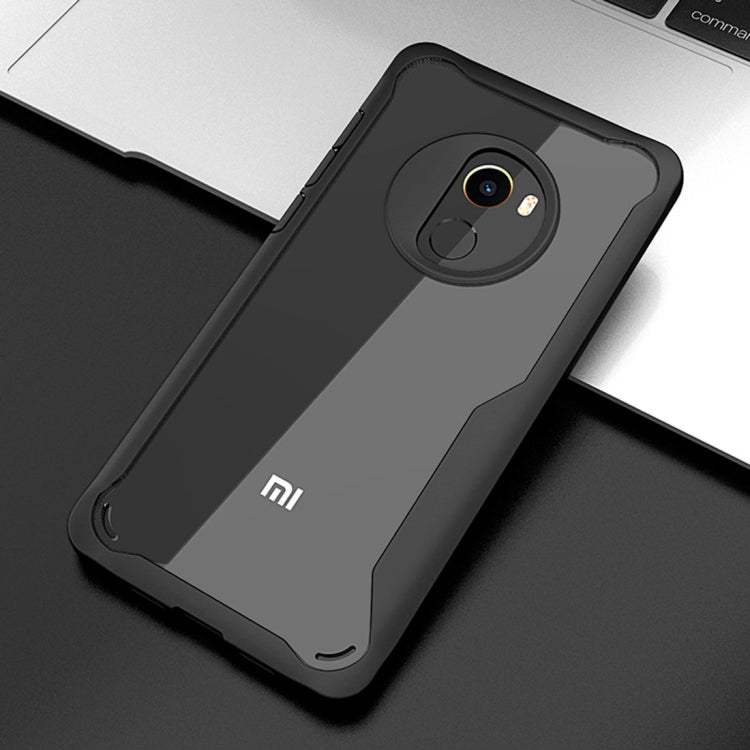 For Xiaomi Mi Mix 2 Transparent PC + TPU Full Coverage Shockproof Protective Back Case