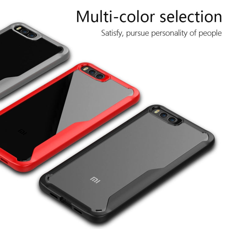 For Xiaomi Note 3 Transparent PC + TPU Full Coverage Shockproof Protective Back Case (Red)