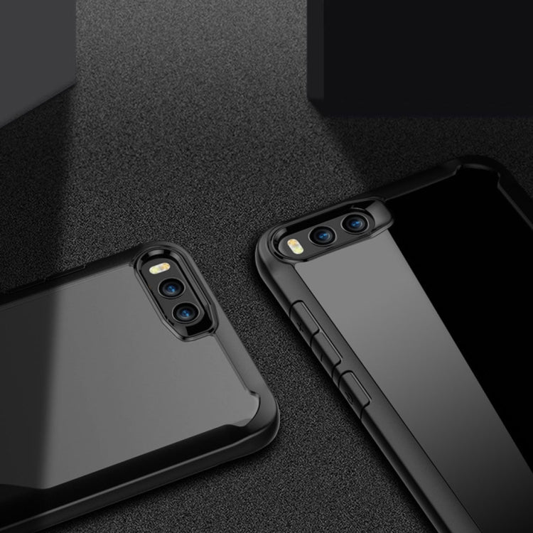 For Xiaomi Note 3 Transparent PC + TPU Full Coverage Shockproof Protective Back Case (Red)