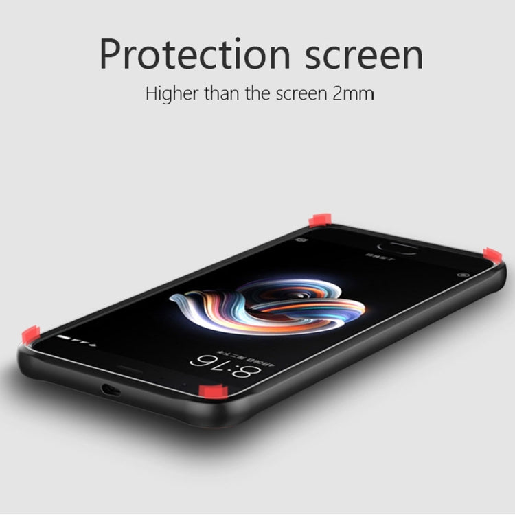 For Xiaomi Note 3 Transparent PC + TPU Full Coverage Shockproof Protective Back Case (Red)