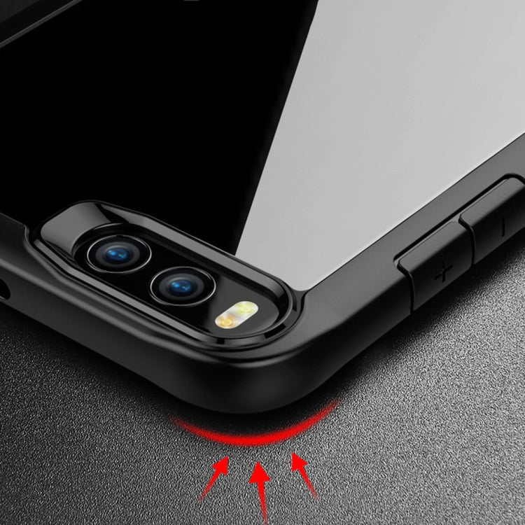 For Xiaomi Note 3 Transparent PC + TPU Full Coverage Shockproof Protective Back Case (Red)