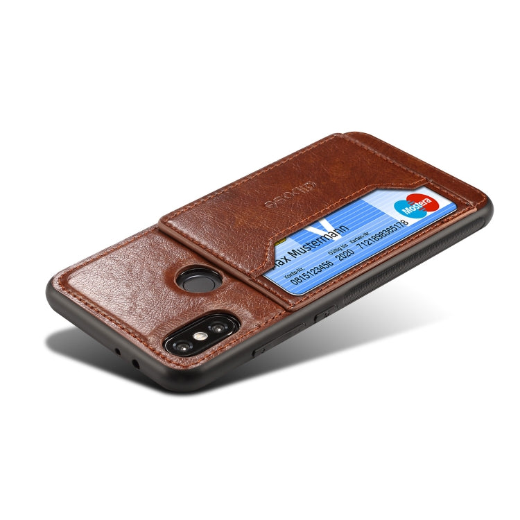 Dibase TPU + PC + PU Crazy Horse Texture Leather Case for Xiaomi Mi 6X / A2, with Holder & Card Slots