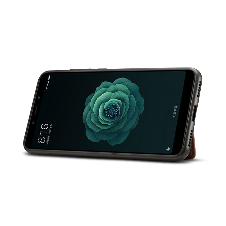 Dibase TPU + PC + PU Crazy Horse Texture Leather Case for Xiaomi Mi 6X / A2, with Holder & Card Slots