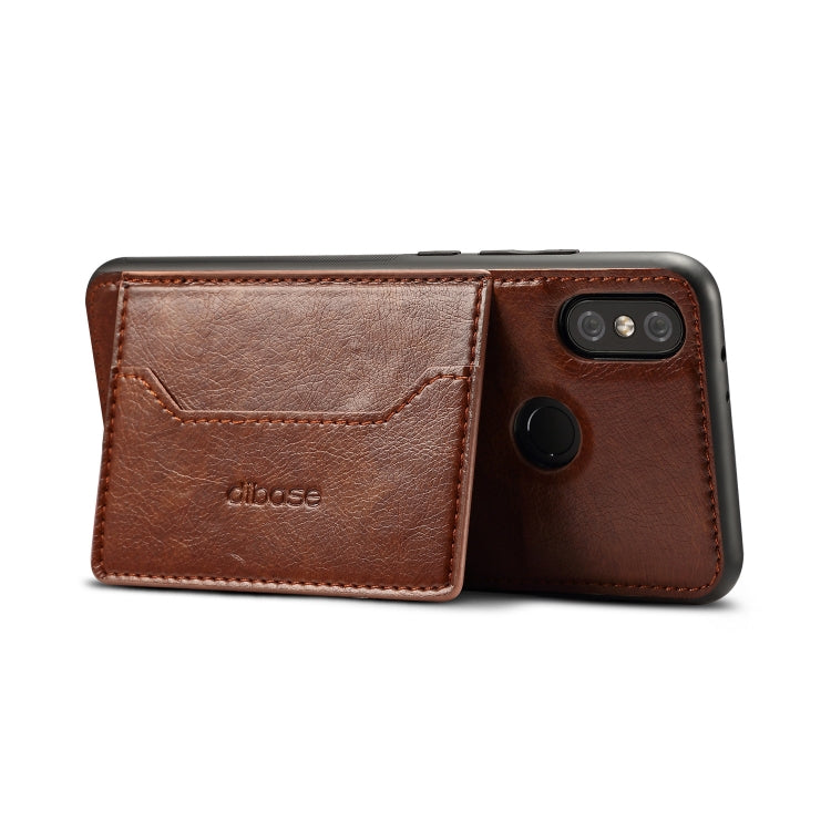 Dibase TPU + PC + PU Crazy Horse Texture Leather Case for Xiaomi Mi 6X / A2, with Holder & Card Slots