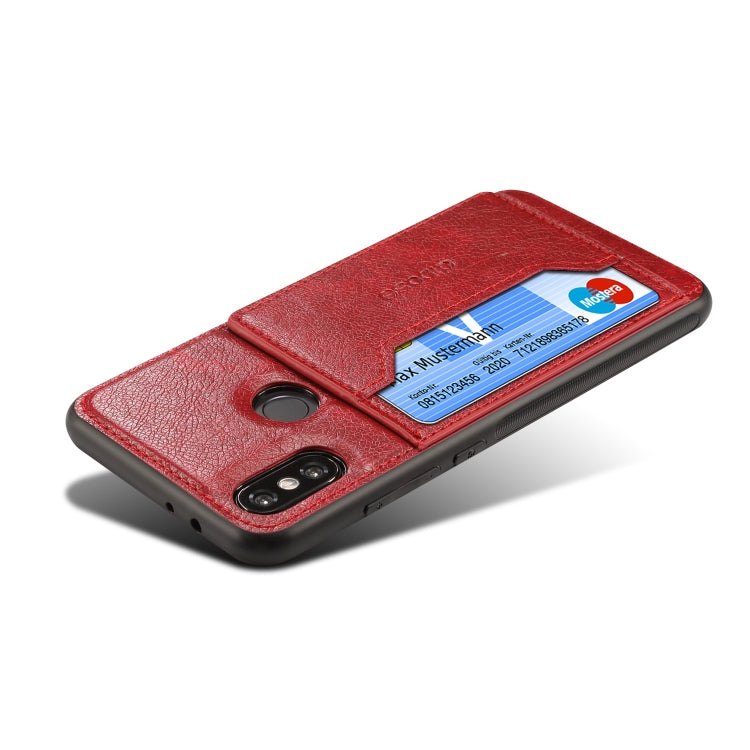 Dibase TPU + PC + PU Crazy Horse Texture Leather Case for Xiaomi Mi 6X / A2, with Holder & Card Slots