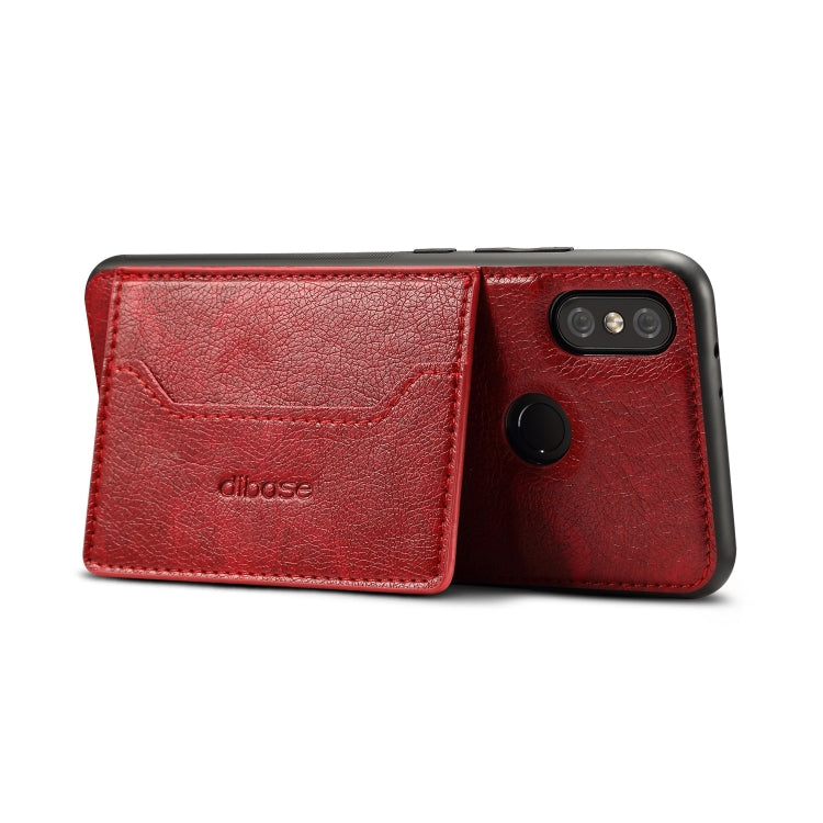 Dibase TPU + PC + PU Crazy Horse Texture Leather Case for Xiaomi Mi 6X / A2, with Holder & Card Slots