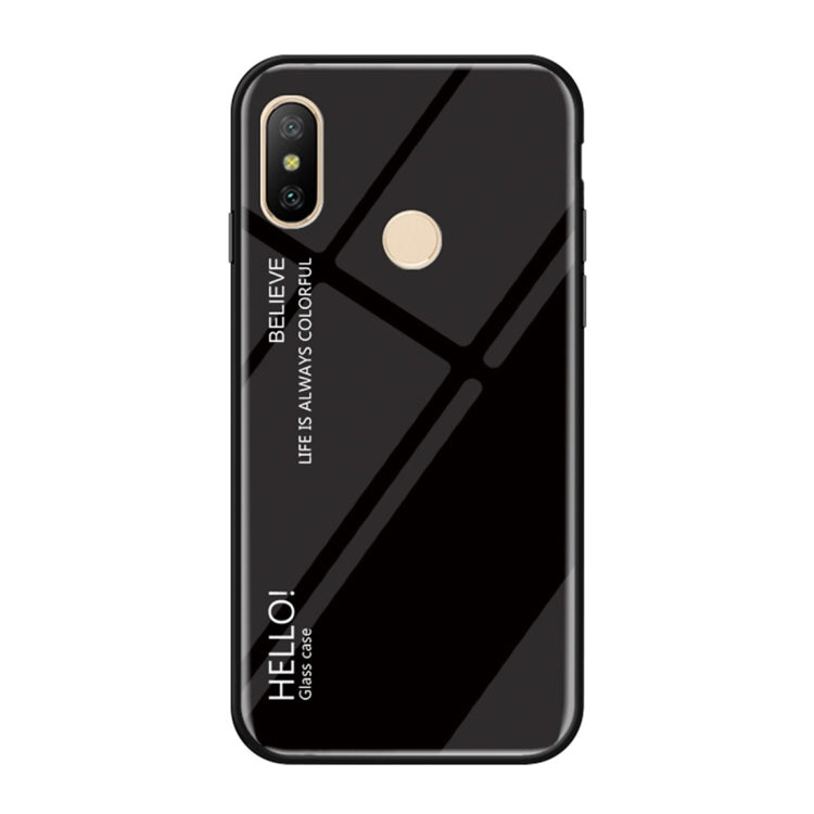 Gradient Color Glass Case for Xiaomi Redmi Note 6 Pro