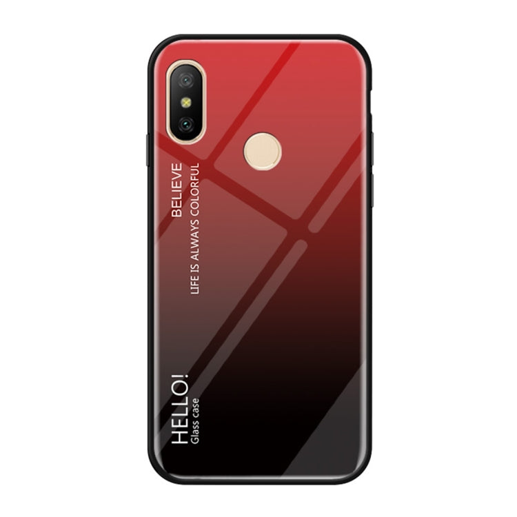Gradient Color Glass Case for Xiaomi Redmi Note 6 Pro