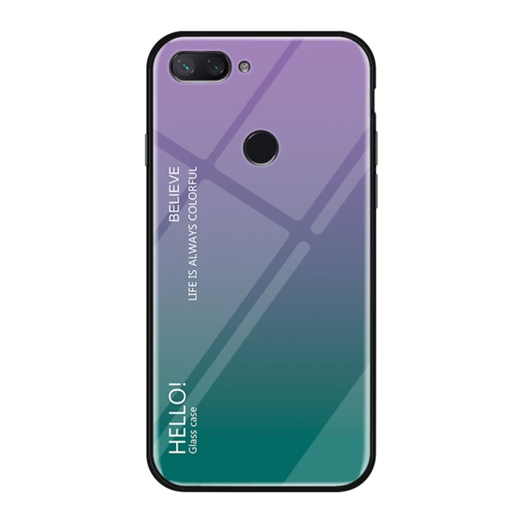 Gradient Color Glass Case for Xiaomi Mi 8 Lite