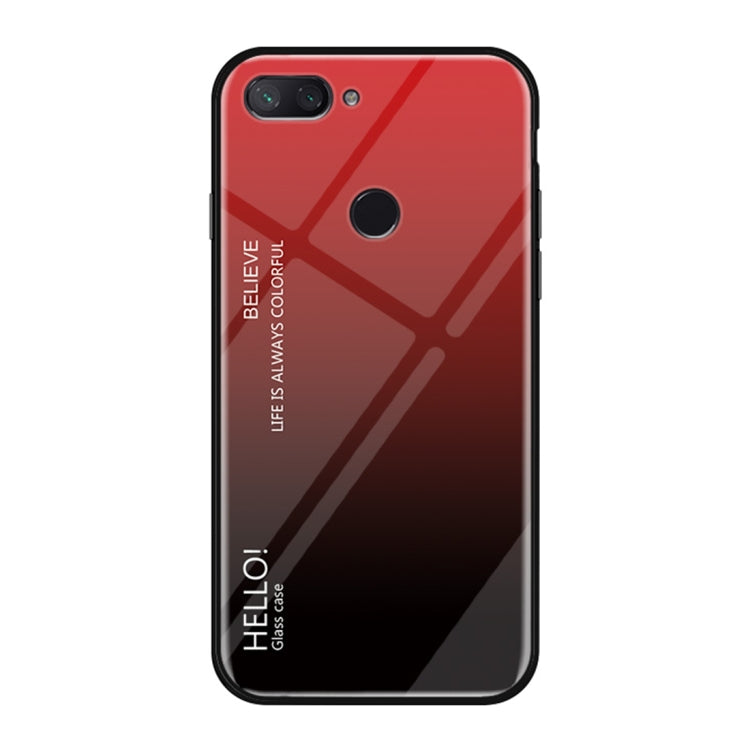 Gradient Color Glass Case for Xiaomi Mi 8 Lite