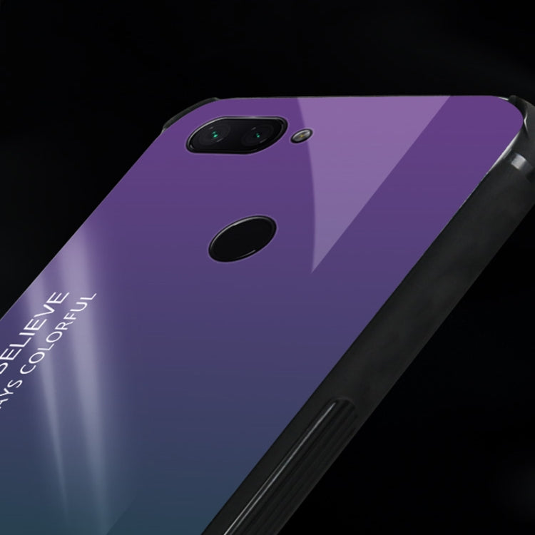 Gradient Color Glass Case for Xiaomi Mi 8 Lite