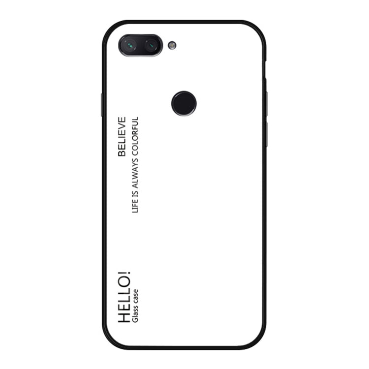 Gradient Color Glass Case for Xiaomi Mi 8 Lite