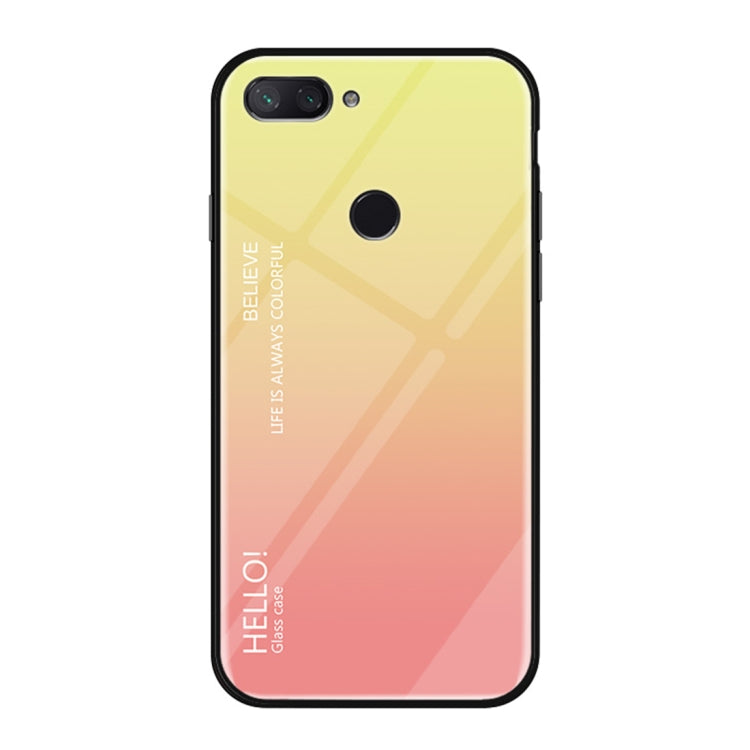 Gradient Color Glass Case for Xiaomi Mi 8 Lite