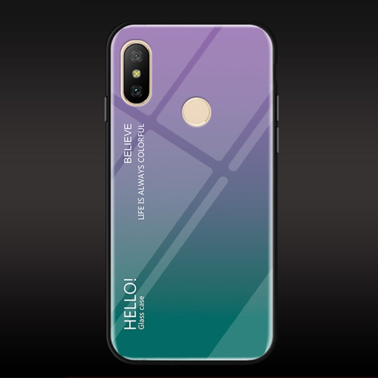 Gradient Color Glass Case for Xiaomi Mi 6X / A2
