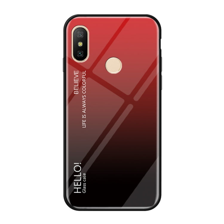 Gradient Color Glass Case for Xiaomi Mi 6X / A2