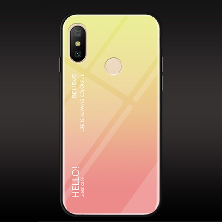 Gradient Color Glass Case for Xiaomi Mi 6X / A2