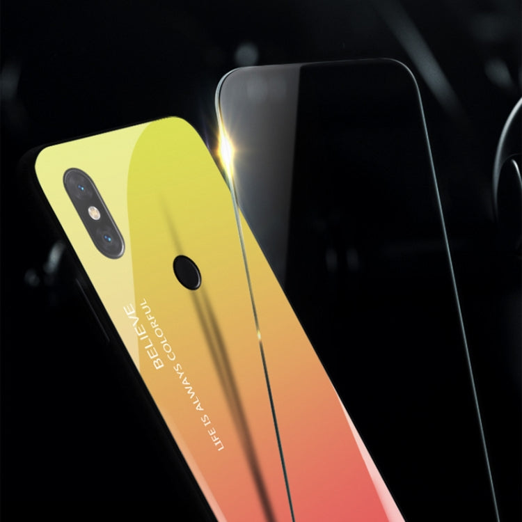 Gradient Color Glass Case for Xiaomi Mi Mix 3