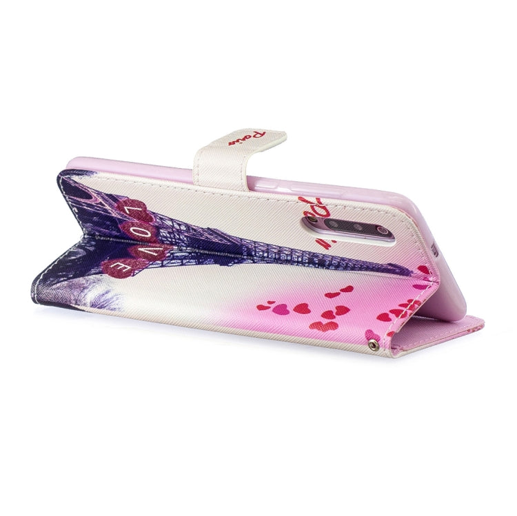 Love Tower Pattern Horizontal Flip Leather Case for Xiaomi Mi 9, with Holder & Card Slots & Wallet