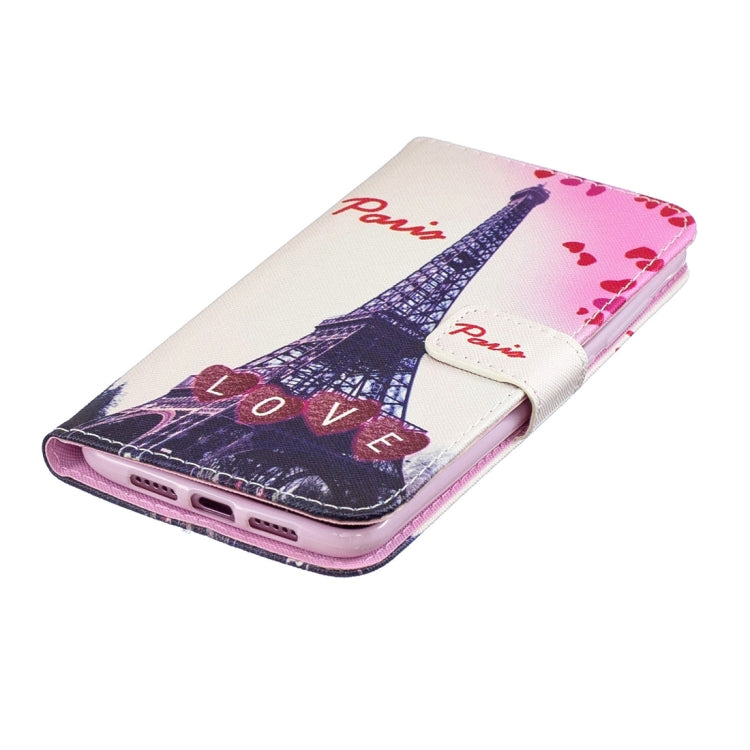 Love Tower Pattern Horizontal Flip Leather Case for Xiaomi Mi 9, with Holder & Card Slots & Wallet