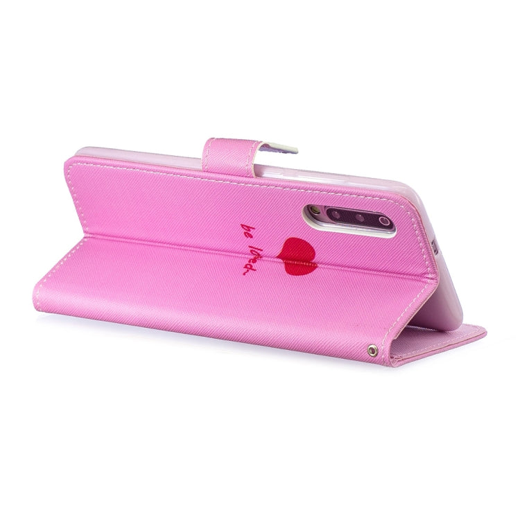 Heart Pattern Horizontal Flip Leather Case for Xiaomi Mi 9, with Holder & Card Slots & Wallet