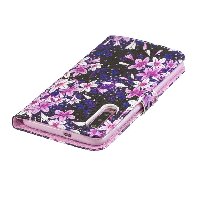 Lily Pattern Horizontal Flip Leather Case for Xiaomi Mi 9, with Holder & Card Slots & Wallet