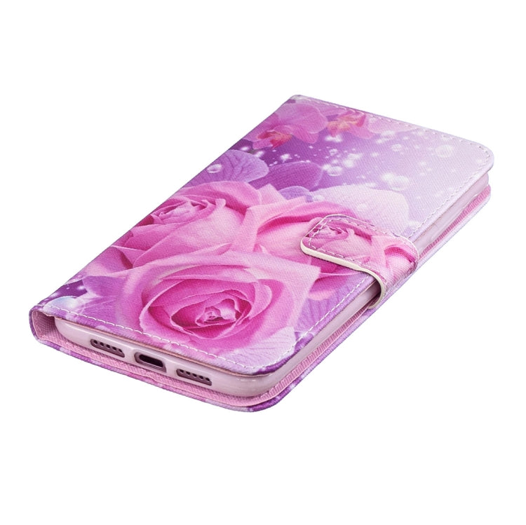 Rose Pattern Horizontal Flip Leather Case for Xiaomi Mi 9, with Holder & Card Slots & Wallet