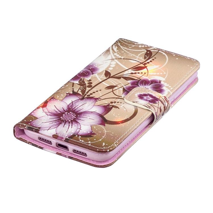 Lotus Pattern Horizontal Flip Leather Case for Xiaomi Mi 9, with Holder & Card Slots & Wallet