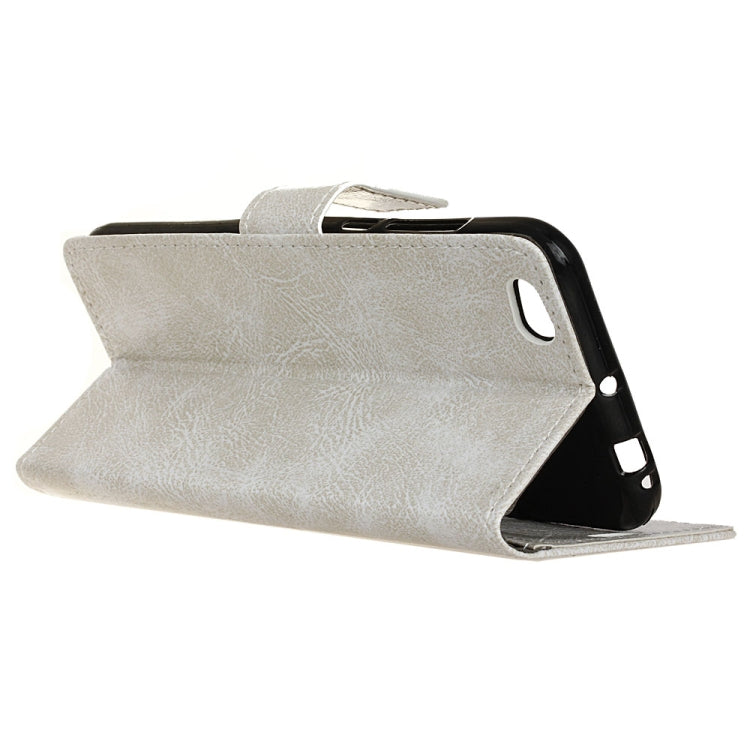 Retro Crazy Horse Texture Horizontal Flip Leather Case for Xiaomi Redmi Go, with Holder & Card Slots & Photo Frame