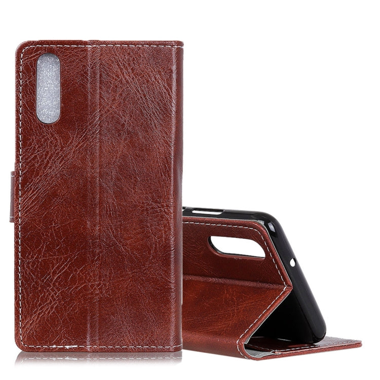 Retro Crazy Horse Texture Horizontal Flip Leather Case for Xiaomi 9 SE, with Holder & Card Slots & Photo Frame