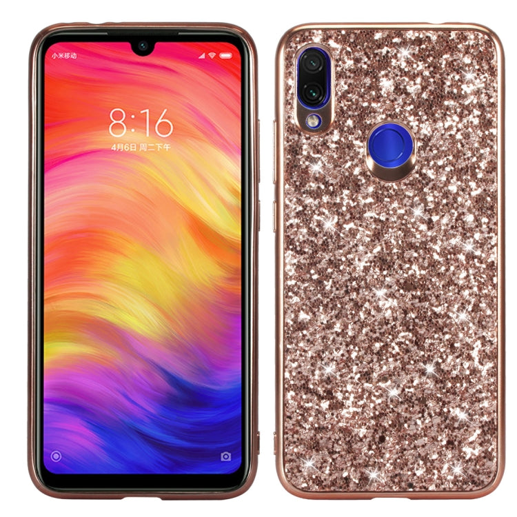 Glitter Powder Shockproof TPU Case for Xiaomi Redmi Note 7