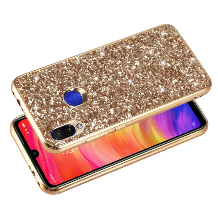 Glitter Powder Shockproof TPU Case for Xiaomi Redmi Note 7