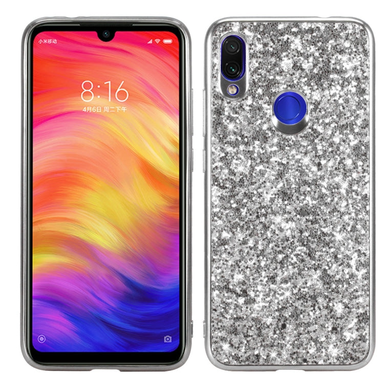 Glitter Powder Shockproof TPU Case for Xiaomi Redmi Note 7