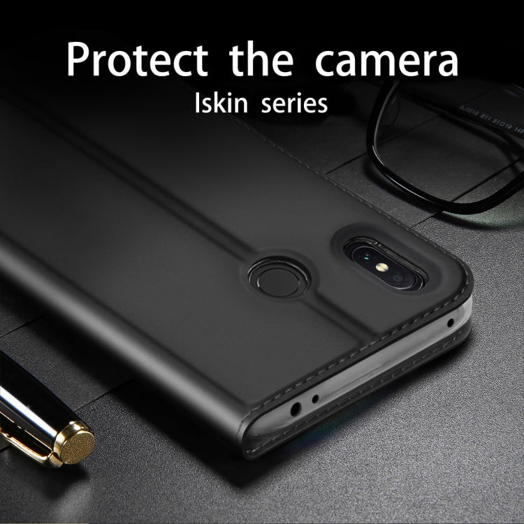 DZGOGO ISKIN Series Slight Frosted PU+ TPU Case for Xiaomi Redmi Note 6