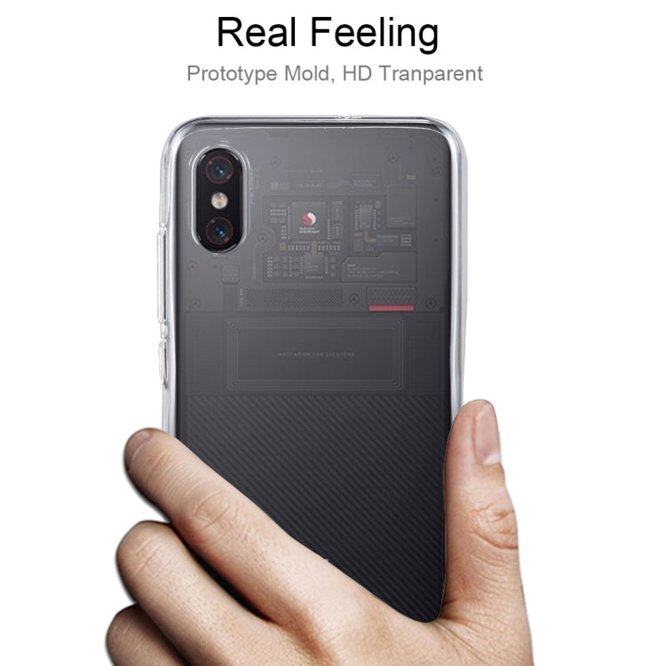 50PCS 0.75mm Transparent TPU Case for Xiaomi Mi 8 Explorer