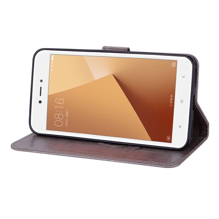 For Xiaomi Redmi Note 5A Low allocation (no fingerprint holes) Rose Embossed Horizontal Flip Environmental PU Leather Case with Holder & Card Slots & Wallet