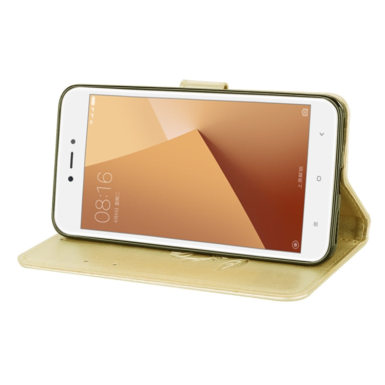 For Xiaomi Redmi Note 5A Low allocation (no fingerprint holes) Rose Embossed Horizontal Flip Environmental PU Leather Case with Holder & Card Slots & Wallet