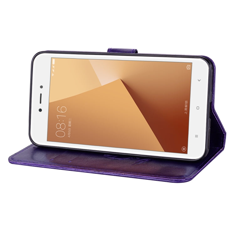 For Xiaomi Redmi Note 5A Low allocation (no fingerprint holes) Rose Embossed Horizontal Flip Environmental PU Leather Case with Holder & Card Slots & Wallet