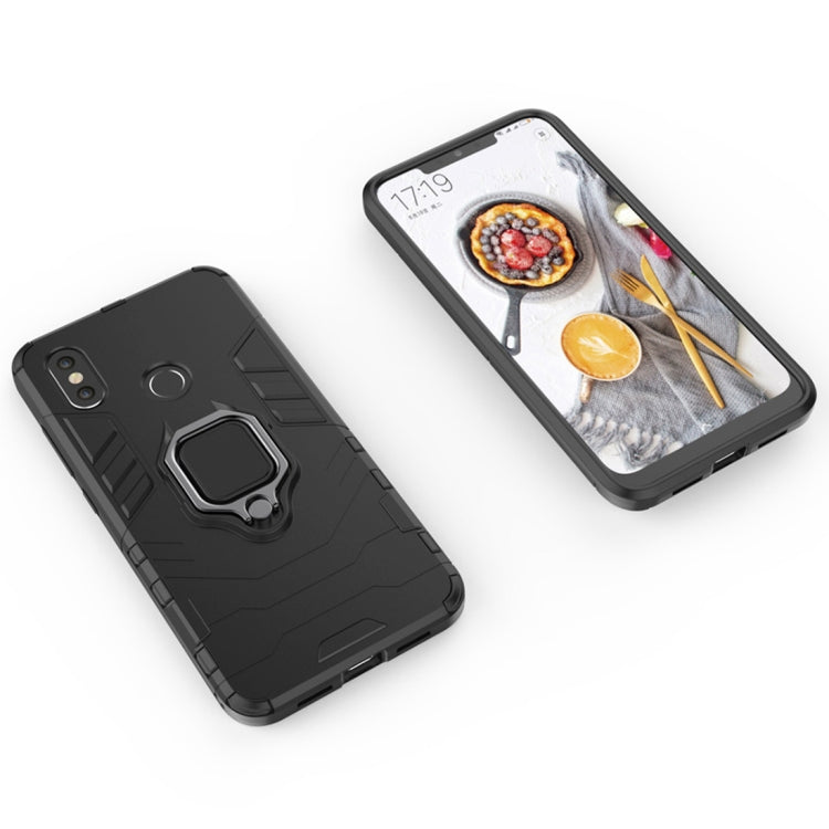 PC + TPU Shockproof Protective Case for Xiaomi Redmi Note 5, with Magnetic Ring Holder