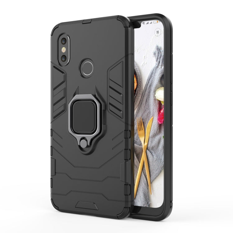 PC + TPU Shockproof Protective Case for Xiaomi Redmi Note 5, with Magnetic Ring Holder