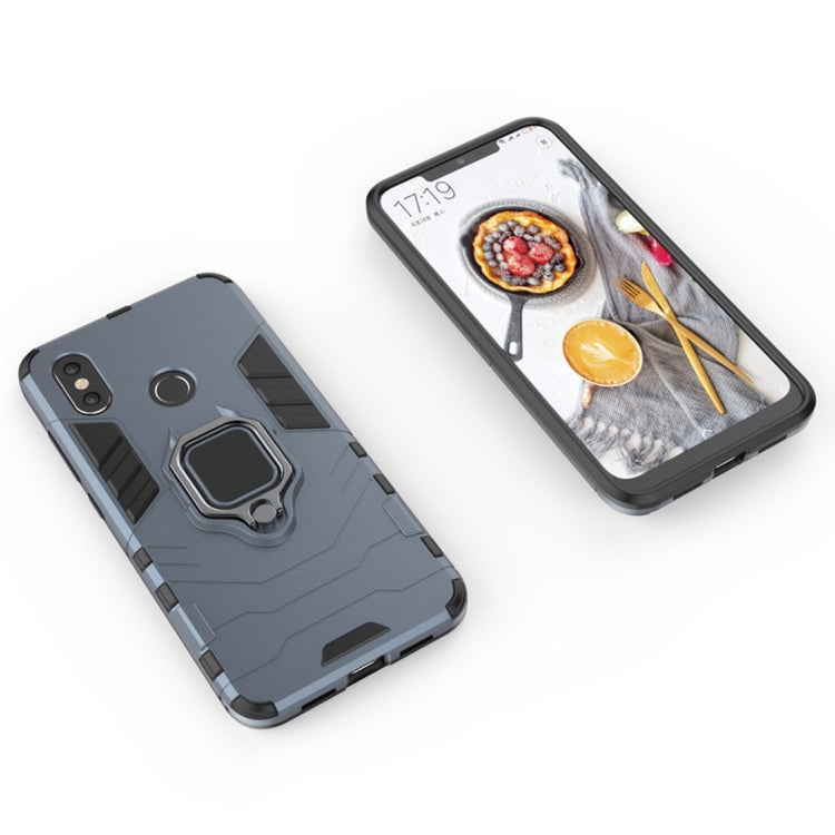 PC + TPU Shockproof Protective Case for Xiaomi Redmi Note 5, with Magnetic Ring Holder