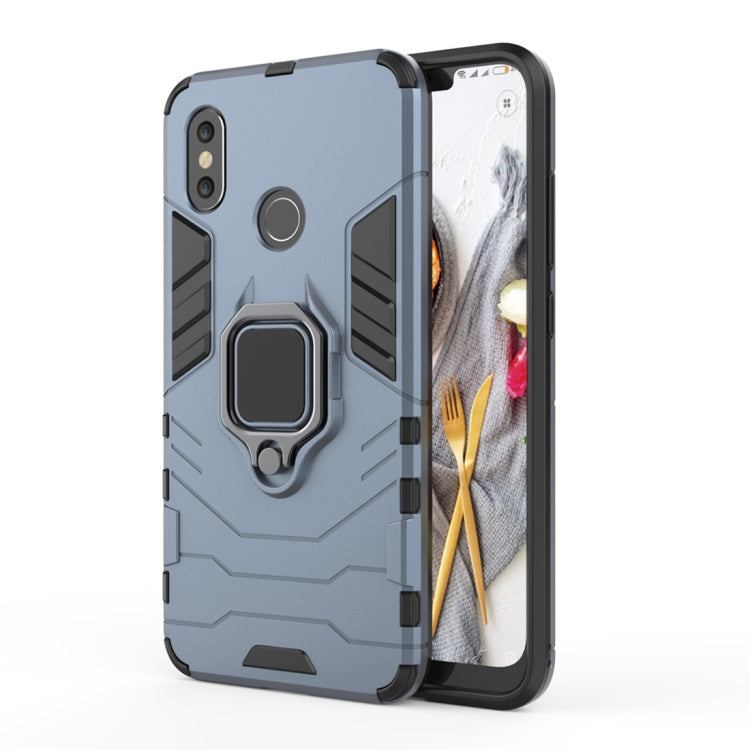 PC + TPU Shockproof Protective Case for Xiaomi Redmi Note 5, with Magnetic Ring Holder