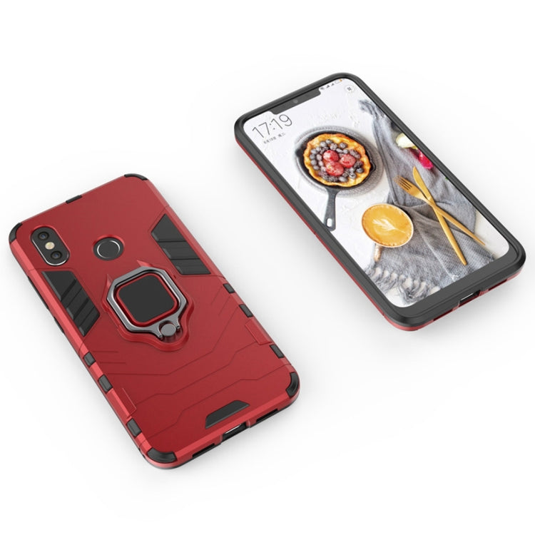 PC + TPU Shockproof Protective Case for Xiaomi Redmi Note 5, with Magnetic Ring Holder