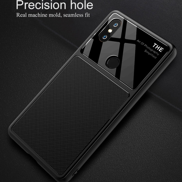 Lenuo LeJazz Series for Xiaomi Mi Mix 2S Shockproof TPU + Glass Protective Back Case