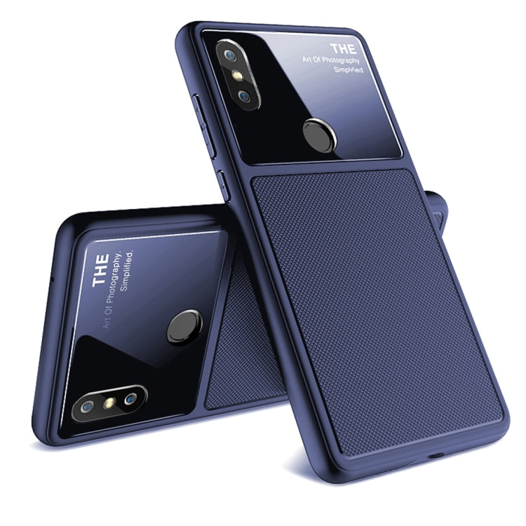 Lenuo LeJazz Series for Xiaomi Mi Mix 2S Shockproof TPU + Glass Protective Back Case