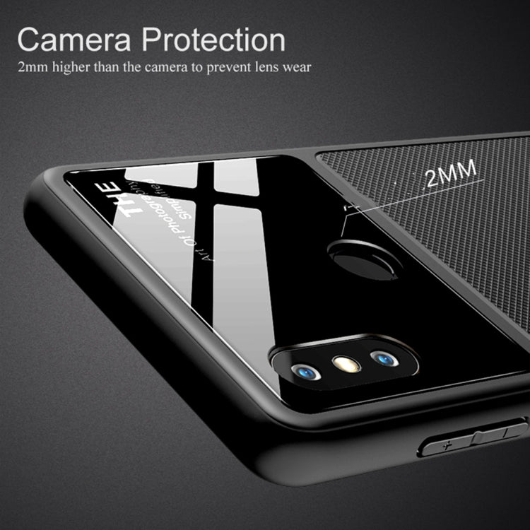 Lenuo LeJazz Series for Xiaomi Mi Mix 2S Shockproof TPU + Glass Protective Back Case