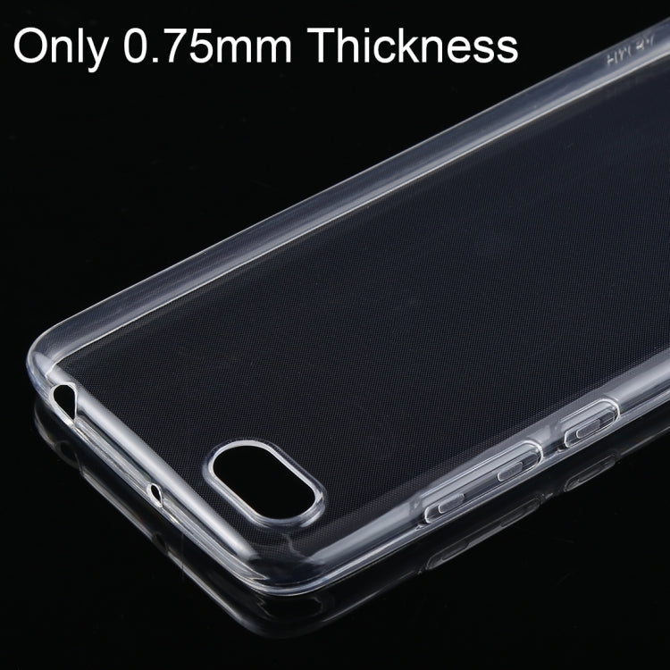 Shockproof TPU Protective Back Case for Xiaomi Redmi 6A (Transparent)