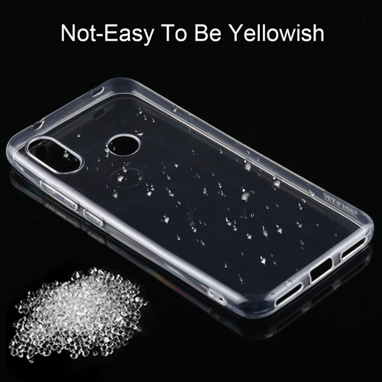 Shockproof TPU Protective Back Case for Xiaomi Redmi 6 Pro / A2 Lite(Transparent)