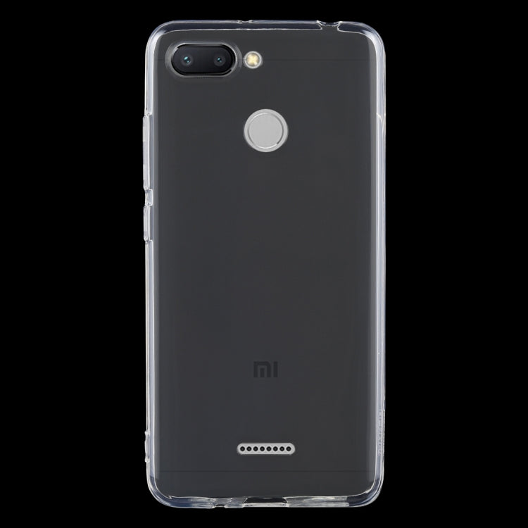 Shockproof TPU Protective Back Case for Xiaomi Redmi 6(Transparent)